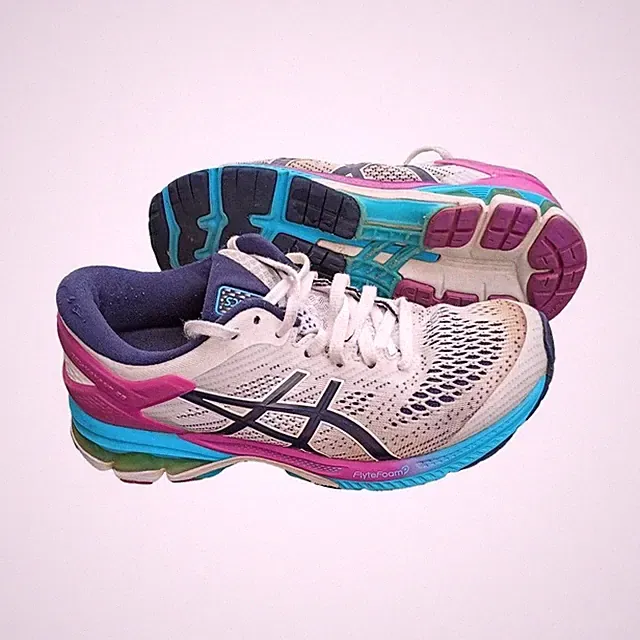 ASICS Women's Gel Running Shoes in White and Pink