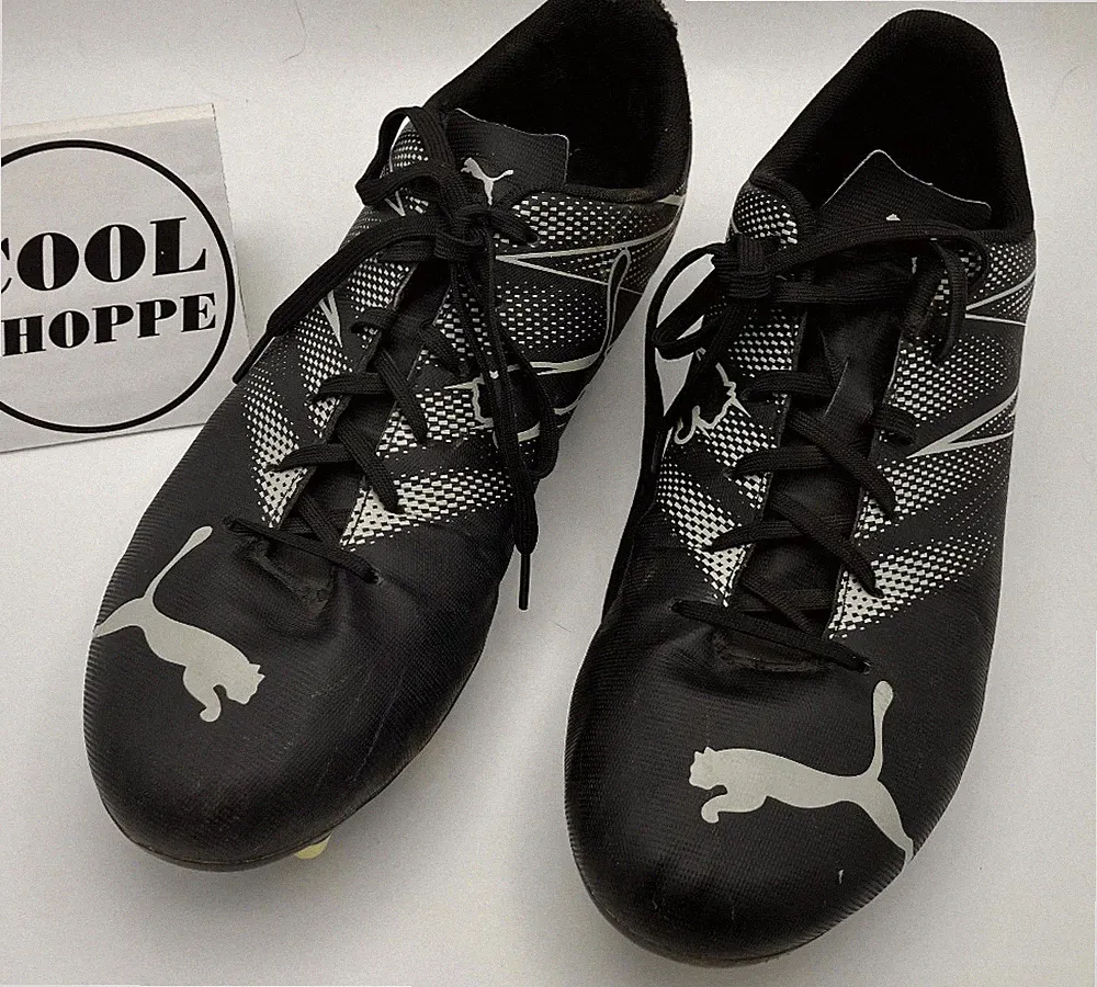Attacanto Black Silver Mist US 11 Firm/Artificial Ground Soccer Cleats Sneakers