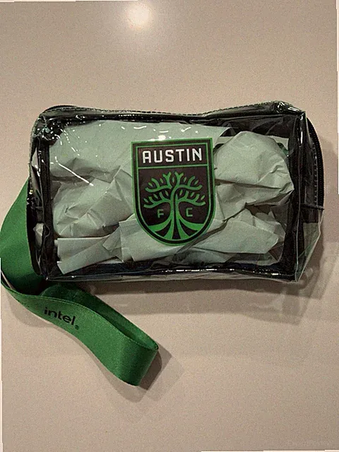 Austin FC Football Club Soccer Clear Fanny Pack Crossbody Bag Preowned