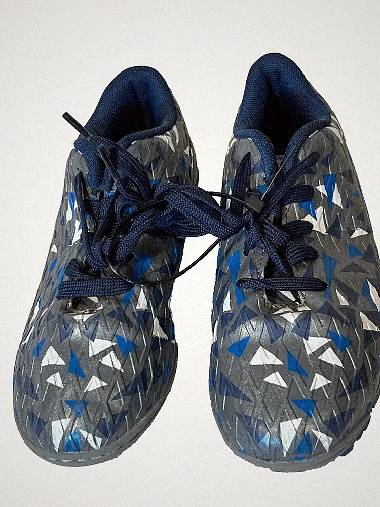 Authentic Dream Pairs BLUE & WHITE SOCCER CLEATS~Y1 Football Shoes*Sports