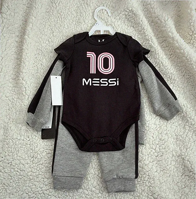 Baby Size 9mo Messi Soccer Collection Sweatsuit Set - NWT $54