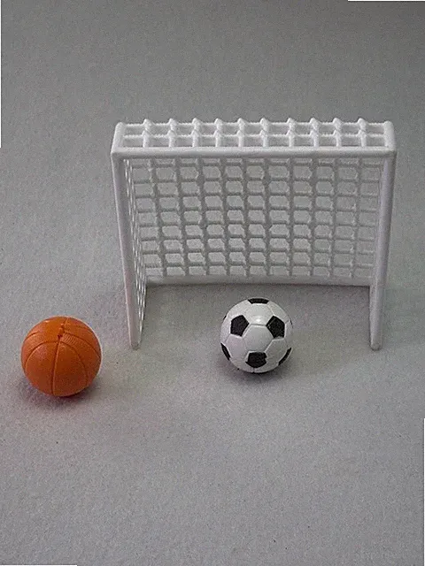 Barbie Team Stacie Replacement SOCCER GOAL & BALL 4.5” Plastic Toy By Mattel