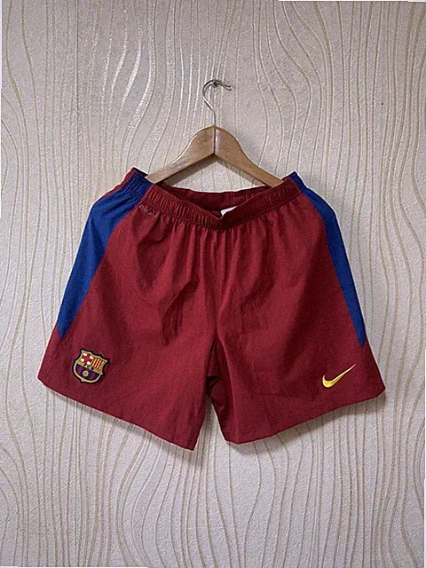 BARCELONA 2010 2011 HOME FOOTBALL SOCCER SHORTS NIKE 382356-618 sz S MEN BROWN