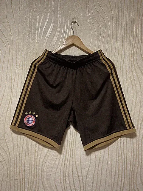 BAYERN MÜNICH 2014 2015 AWAY FOOTBALL SOCCER SHORTS ADIDAS Z25696 sz M MEN BROWN