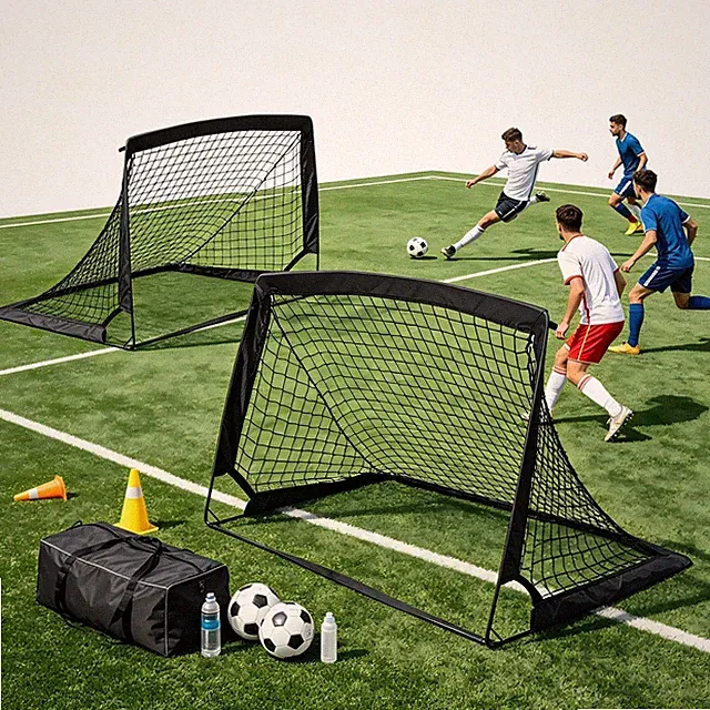 Best 2-Pack Pop-Up Soccer Goals Portable Nets Set for Kids Youth Adults Backyard