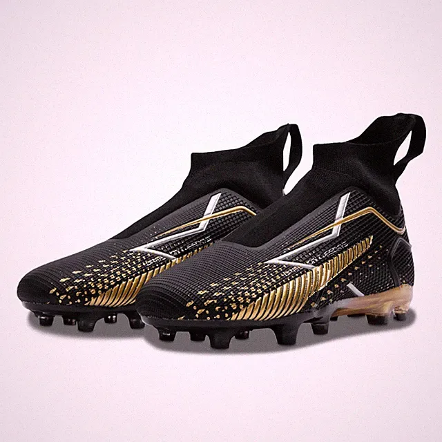 Black and Gold Midnight Gator Soccer Cleats Driven on Tuesdays Youth Size 1