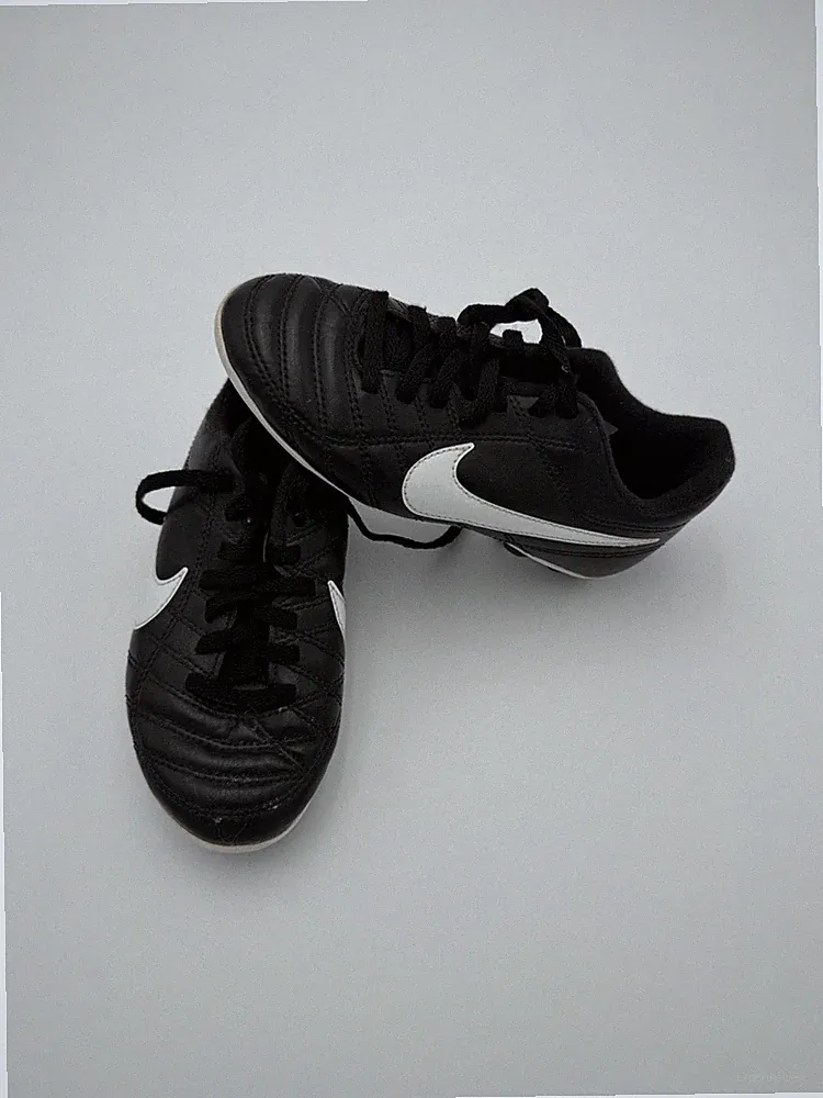 Black and White Nike soccer cleats Toddler Size 11C