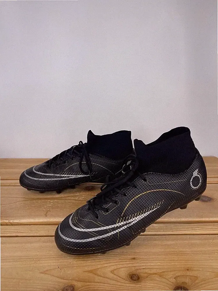 Black & Gold High-Top Soccer Cleats – Firm Ground (EU 43) Men's Size 10