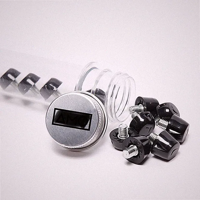 Black TPU Plastic Turf/AG/FG Soccer Studs Set SG Replacement fit Nike, Puma, etc