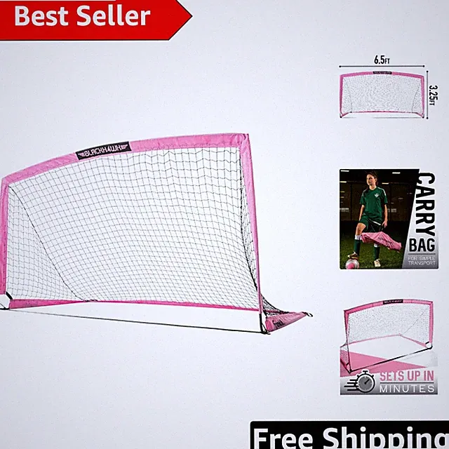 Blackhawk Portable Pop-Up Soccer Goal - Lightweight Indoor & Outdoor Training