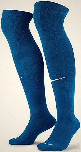 Blue Nike Classic Soccer Socks SX5728-460 Men 10-13 / Womens 8-12