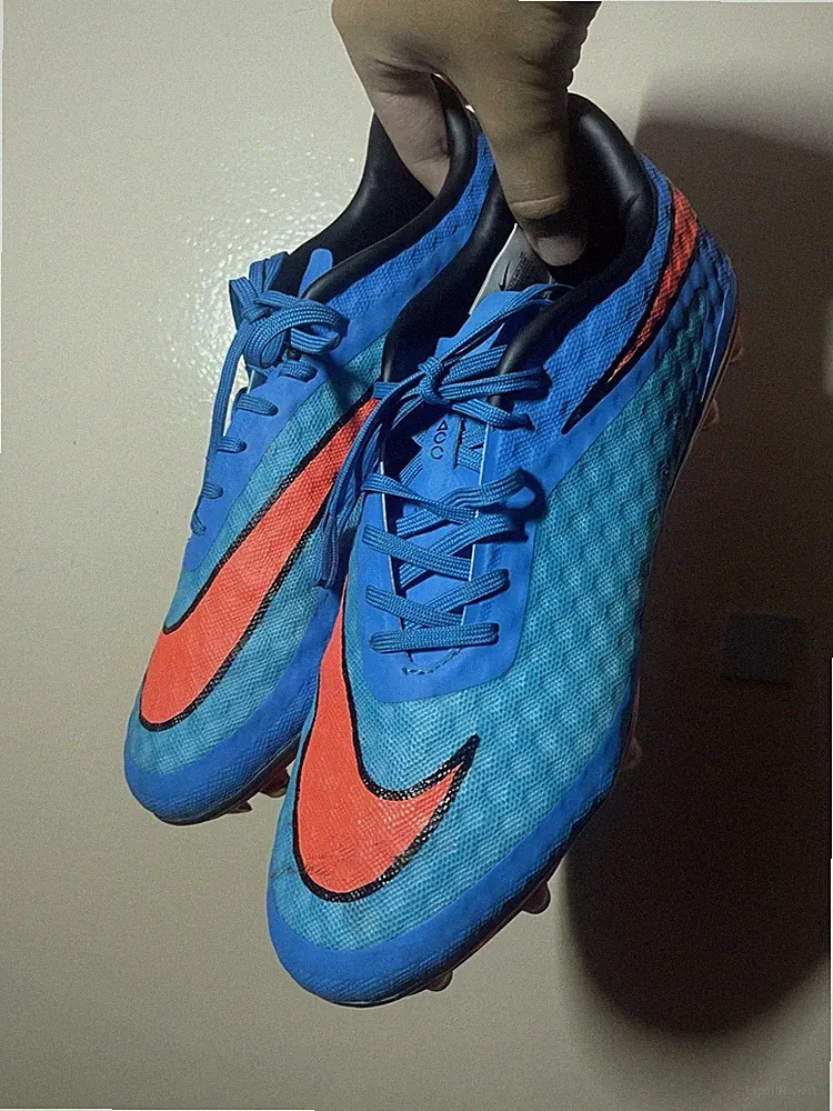Blue Nike Hypervenom Cleats Size 7.5 (Replica Pair) Used Great Condition Soccer