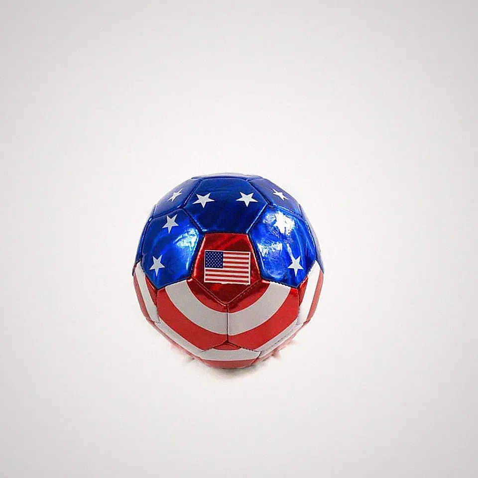 Blue White & Red U.S.A ALL WEATHER Small Soccer Ball for kids Official Size 2
