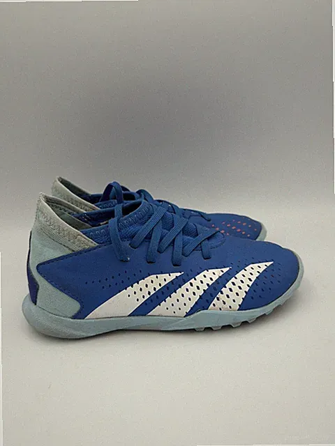 Blue Youth Adidas Accuracy.3 Predator Turf Soccer Cleats Shoes - 1 Y