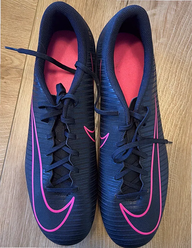 BNWOT⭐Nike Mercurial Vortex III FG Soccer Cleats 831969 006 Blk Pink Men's Sz 12