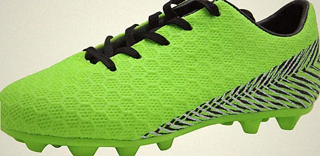 BomKinta Kid's FG Soccer Shoes Athletic Outdoor Soccer Cleats Green Size 1.5...
