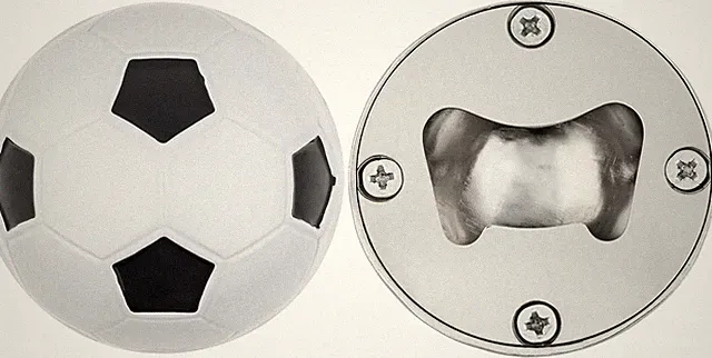 Bottle Opener Soccer Party Favors – 2 Inch Ball Shaped Soccer Themed Bar Access