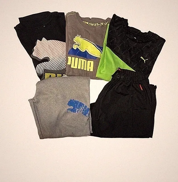 BOYS CLOTHING LOT Sz XL 14/16 Activewear Bundle Puma Mac &Jac Sport Pants Shirts