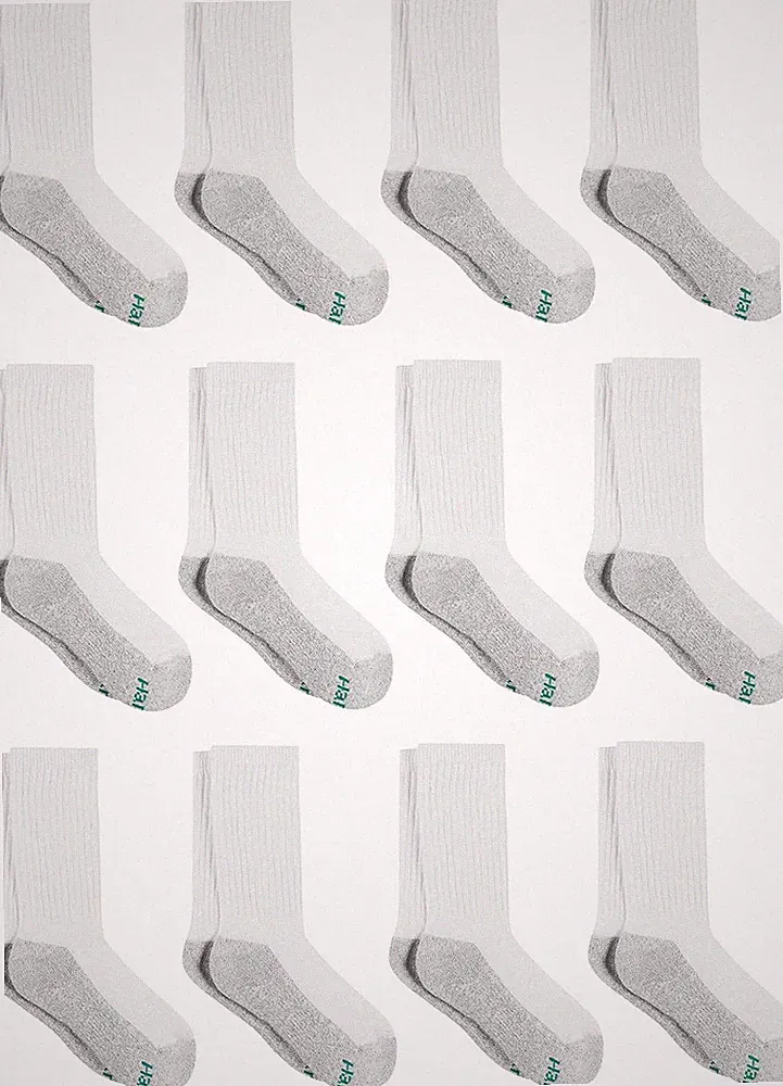 Boys' Double Tough Cushioned Crew Socks, 12-Pair Pack