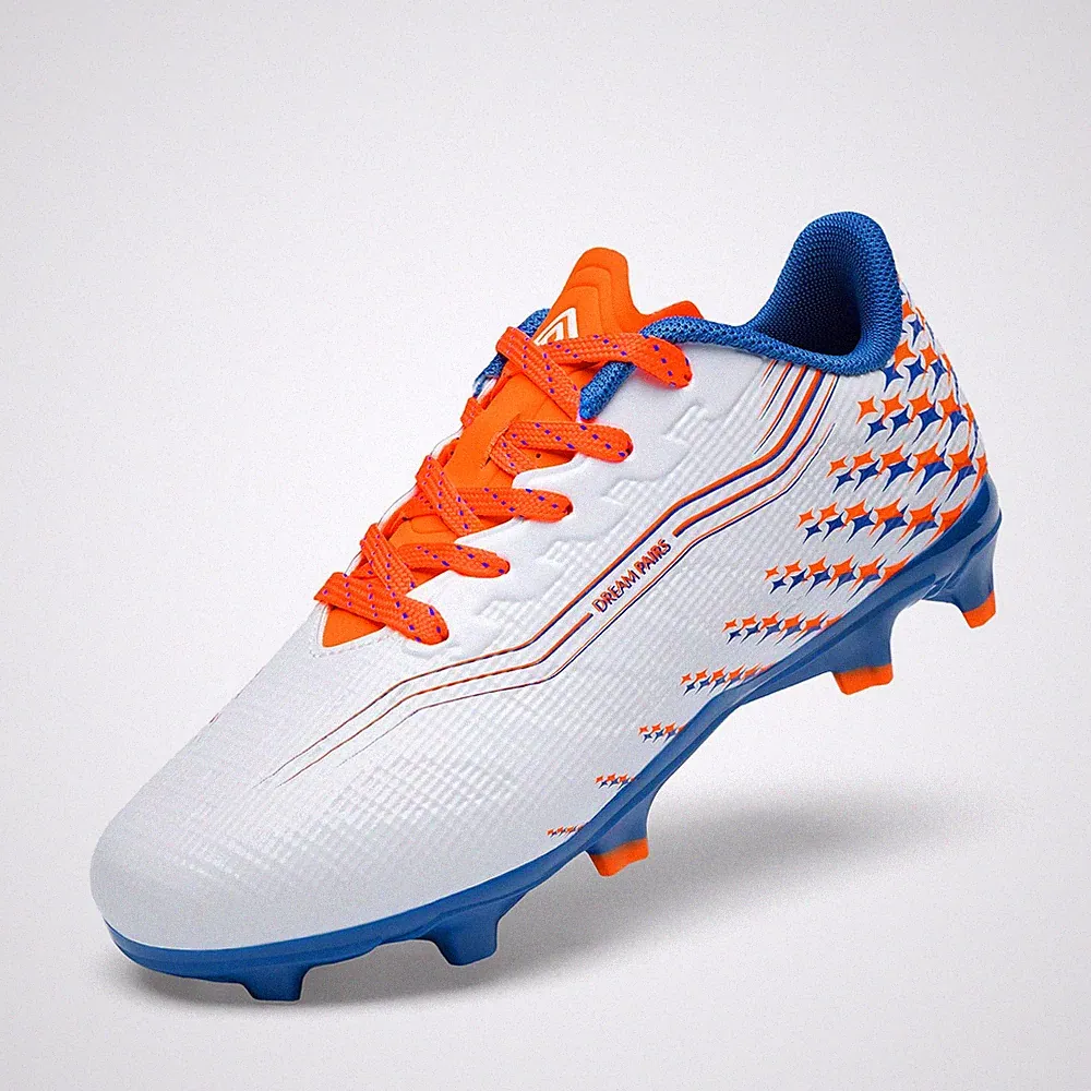 Boys Girls FG AG Soccer Cleats High-Speed Anti-Twist Lightweight Football Sho...