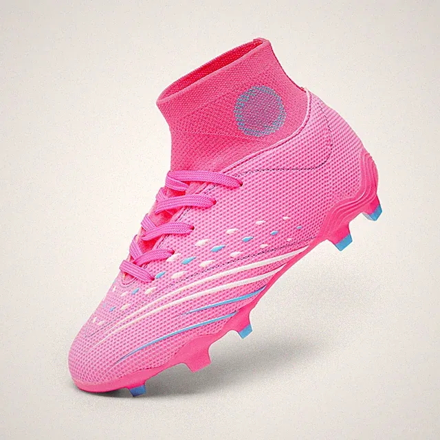Boys Girls Football Cleats Youth Firm Groud Outdoor Trainning Athletic Sport...
