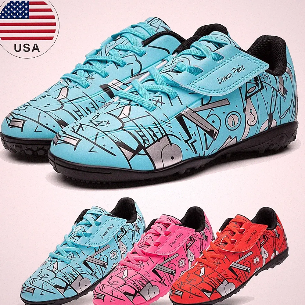 Boys Girls Indoor Soccer Cleats Youth Athletic Football Casual Shoes US Size