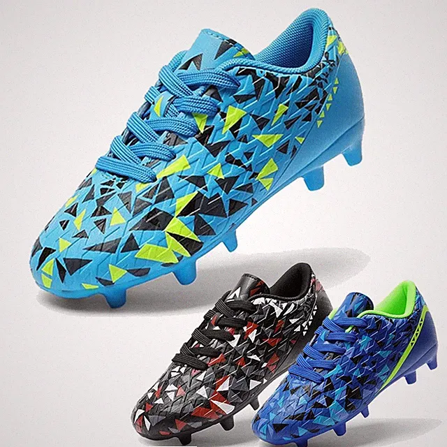 Boys Girls Kid Soccer Cleats Comfortable Firm Groud Athletic Football Shoes