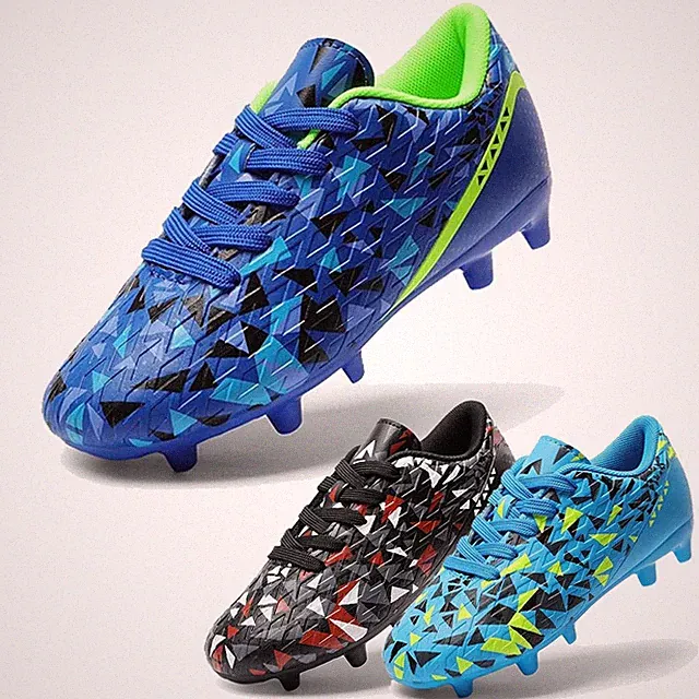 Boys Girls Kid Soccer Cleats Youth Firm Groud Athletic Training Football Shoes