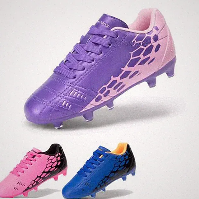 Boys Girls Kids Soccer Cleats Firm Groud Football Athletic Training Shoes US
