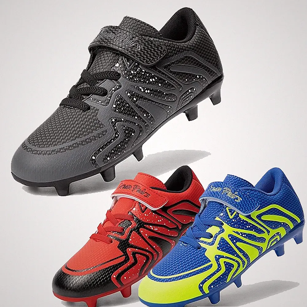 Boys Girls Kids Youth Soccer Shoes Lightweight Ground Outdoor Football Shoes