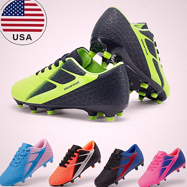 Boys Girls Little/Big Kids Soccer Cleats Firm Groud Football Athletic Shoes