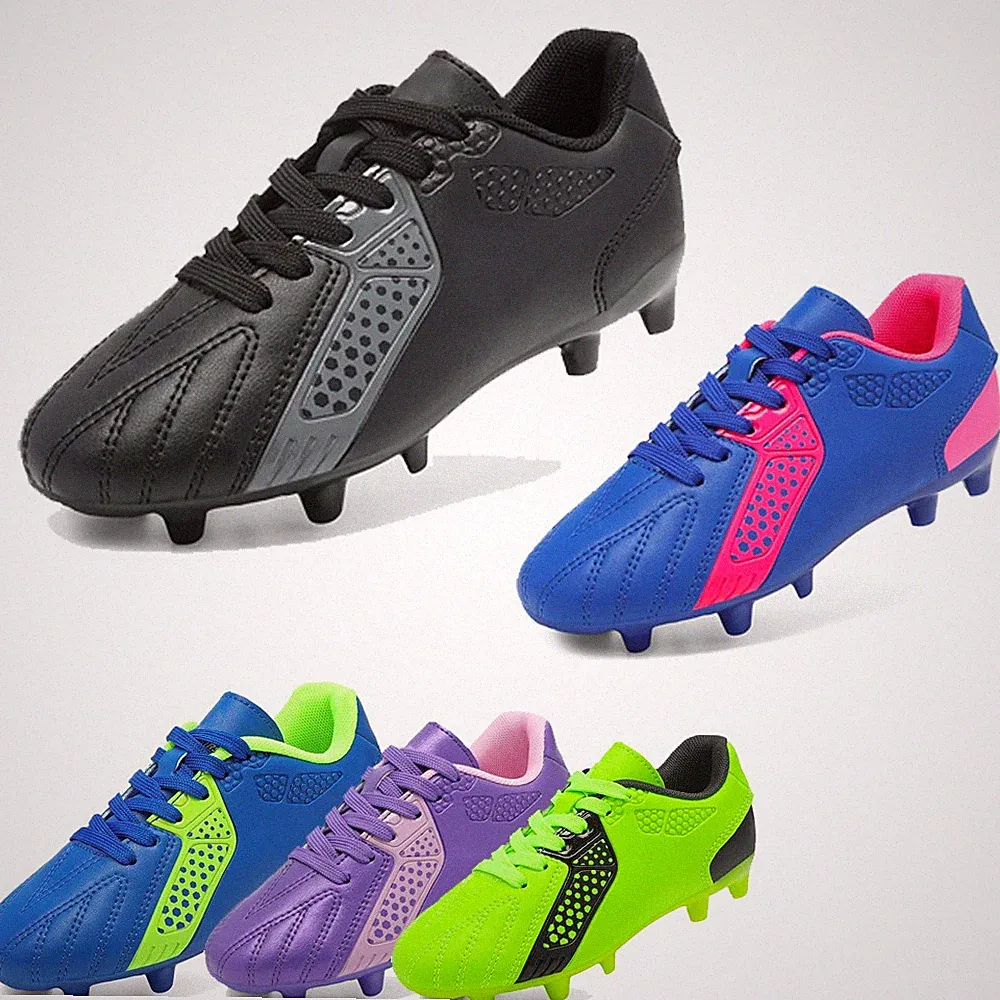 Boys Girls Soccer Cleats Firm Groud Lightweight Football Shoes Little/Big Kid