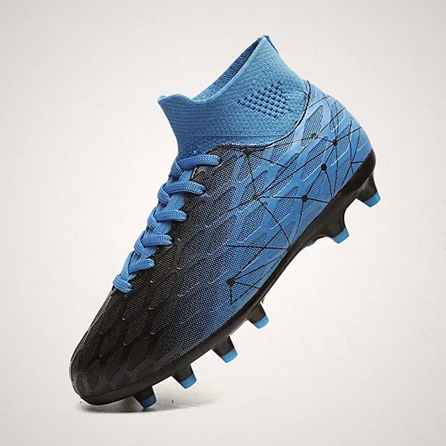Boys Girls Soccer Cleats for Football Shoes High Top Training Youth Football...