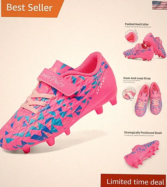 Boys Girls Soccer Cleats Kids Football Shoes for Little/Big Kid