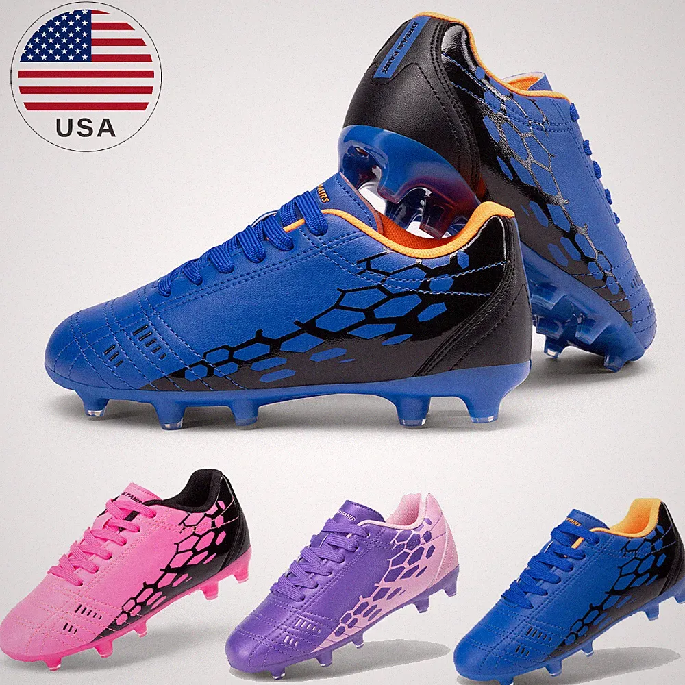 Boys Girls Soccer Football Cleats Lightweight Training Shoes for Little/Big Kid