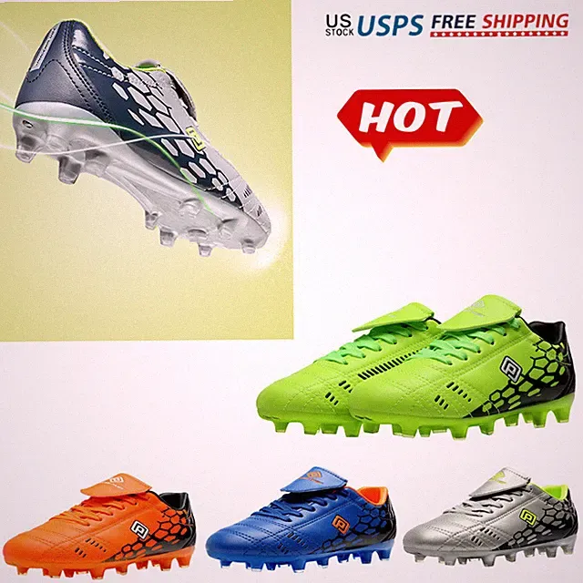 Boys Kids Soccer Cleats Outdoor Indoor Football Shoes Training Soccer Shoes Hot