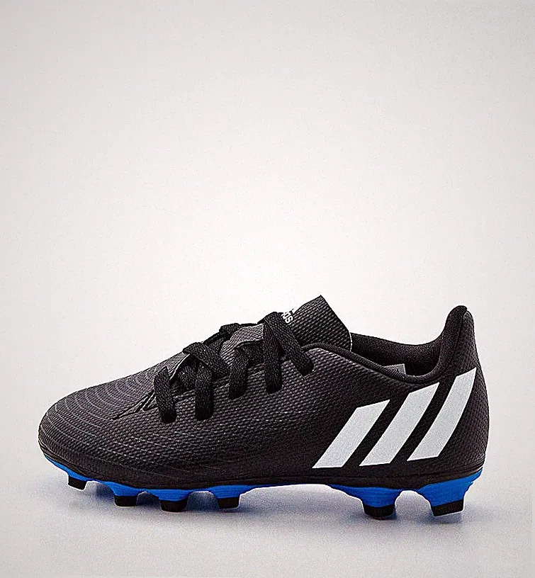 Boys Soccer Cleats ADIDAS Predator Edge.4 FXG Black Soccer Cleats NEW