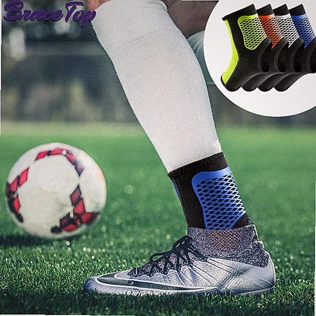 BraceTop 1 PC Compression Ankle Protector Football Ankle Support Basketball Ankl