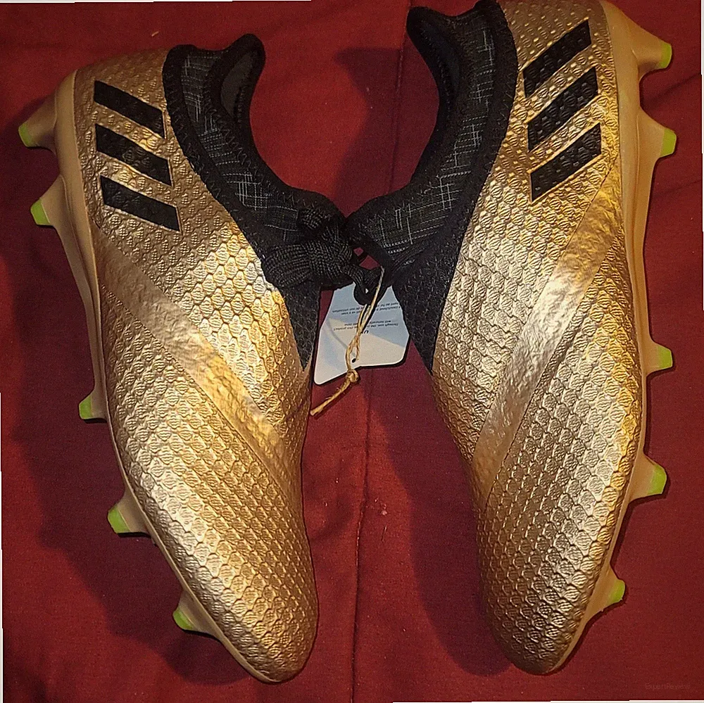 Brand New Adidas Messi Pureagility 16+ FG Soccer Cleats Copper Metallic Black 8