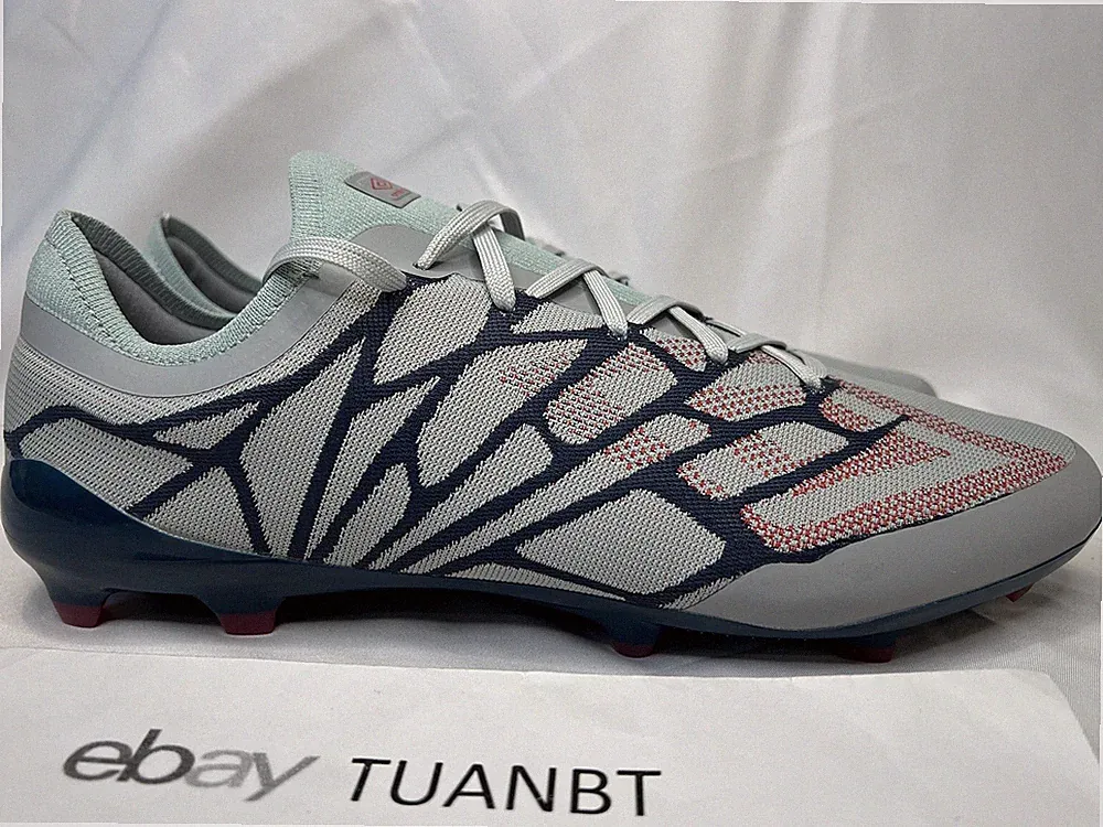 BRAND NEW Umbro Velocita Alchemist Pro FG Plain Air/Geranium/Blue Soccer Cleats