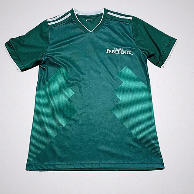 Brandy Presidente Soccer Jersey #18 Short Sleeve Green Men’s Size M Mexico