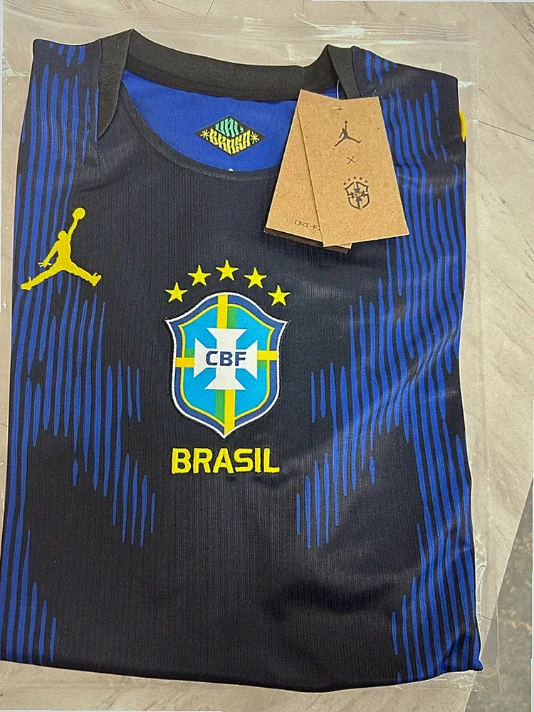 Brasil 2026 Fan Version Away Jersey Premium Soccer Shirt-Blue-NWT