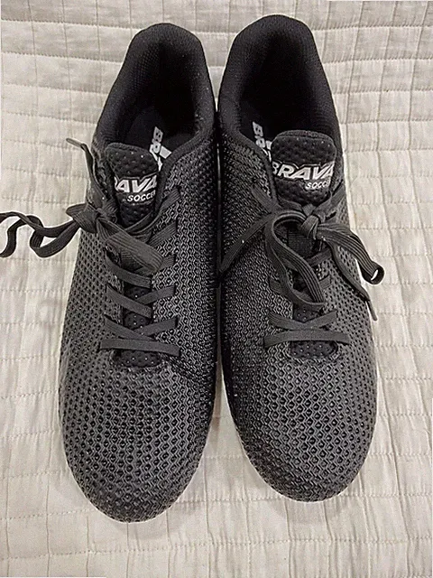 Brava All Black Soccer Cleats Super Goal Size 8.5 In Men.