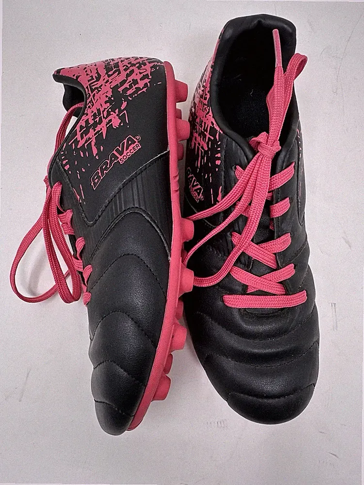 Brava Exempt 2.0 Kids Girls Youth Shoes Red Black 3.5D Athletic Soccer Cleats