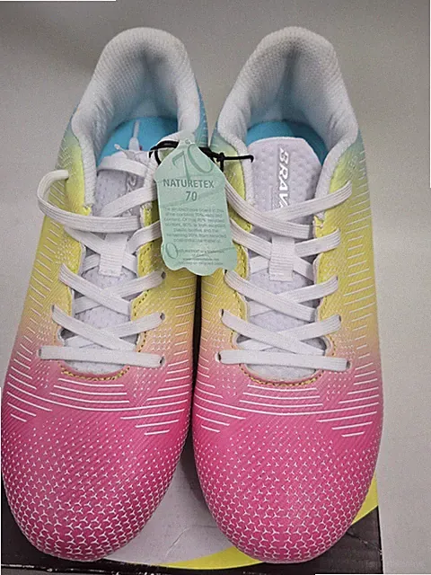 Brava Soccer Cleats Girls Exempt 2.0 Size 5.5 Multi Rainbow Color New In Box