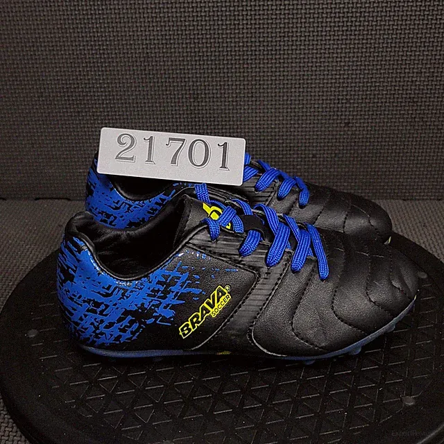 Brava Soccer Cleats Toddler Sz 13 Black Blue Athletic Trainers
