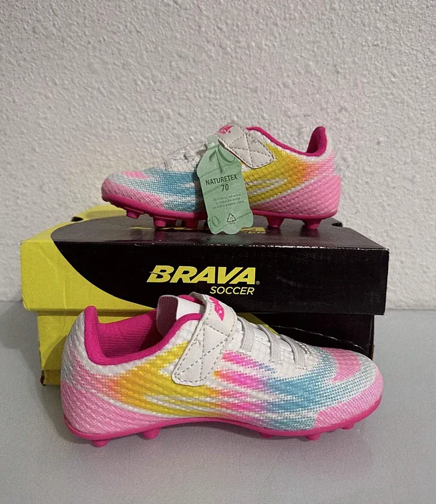 Brava Toddler Girls Exempt 3.0/ 182008/ Size 7D/ Multicolored Soccer Cleats