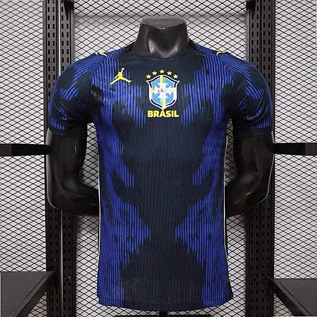 Brazil 2026 Fan Version Away Jersey Premium Soccer Shirt-Blue-NWT