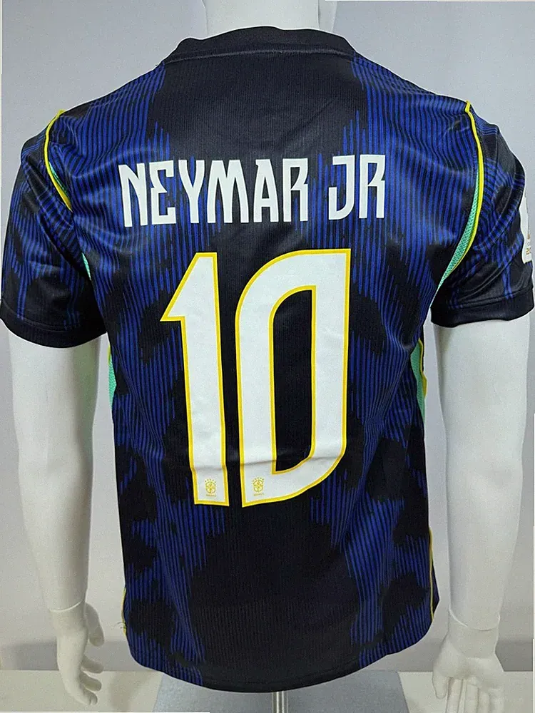 Brazil Away Neymar Jr #10 Fan Version Soccer Jersey Football Shirt 2026 Blue