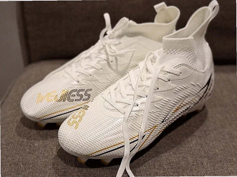 Breathable Soccer Cleats with Ankle Support Multipurpose Athletic Shoe for Adult